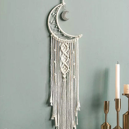 Wall Hanging New Tapestry Macrame Moon Dream Catcher Handmade Bedroom Home Decor