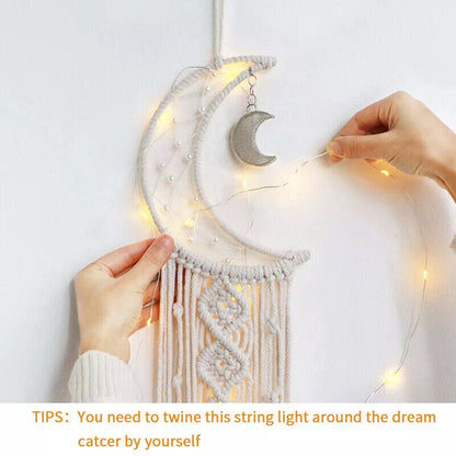 Wall Hanging New Tapestry Macrame Moon Dream Catcher Handmade Bedroom Home Decor