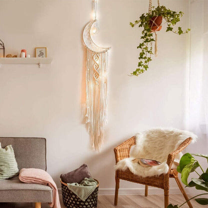 Wall Hanging New Tapestry Macrame Moon Dream Catcher Handmade Bedroom Home Decor