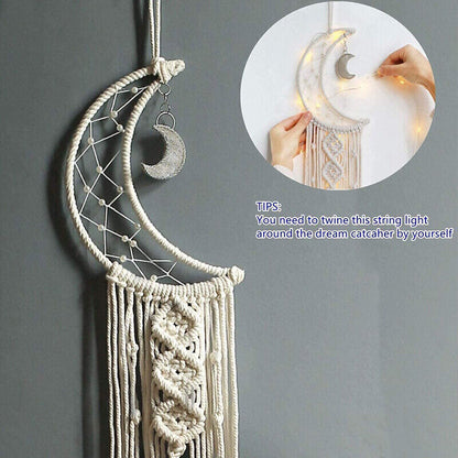 Wall Hanging New Tapestry Macrame Moon Dream Catcher Handmade Bedroom Home Decor