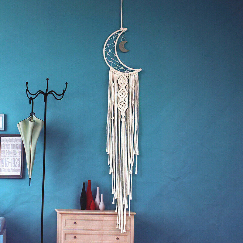 Wall Hanging New Tapestry Macrame Moon Dream Catcher Handmade Bedroom Home Decor