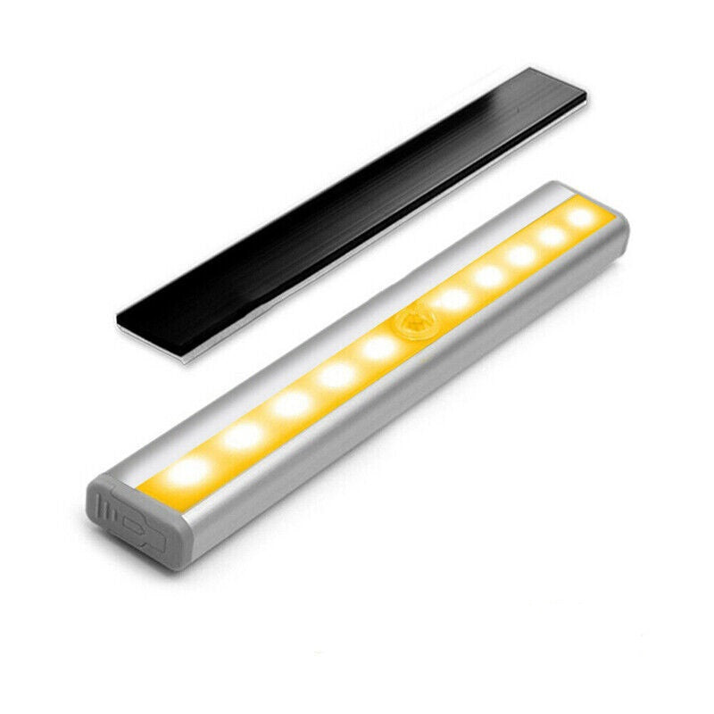 LED Motion Sensor Night Light PIR Cordless Closet Stair Lamp