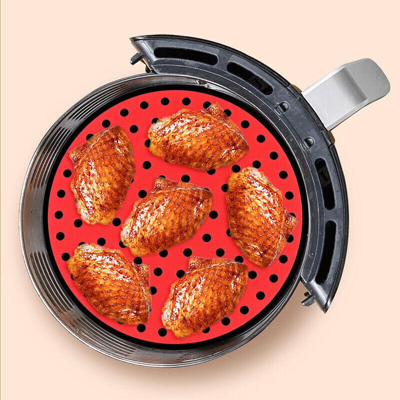 Reusable Non-Stick Silicone Air Fryer Liner Round Mat