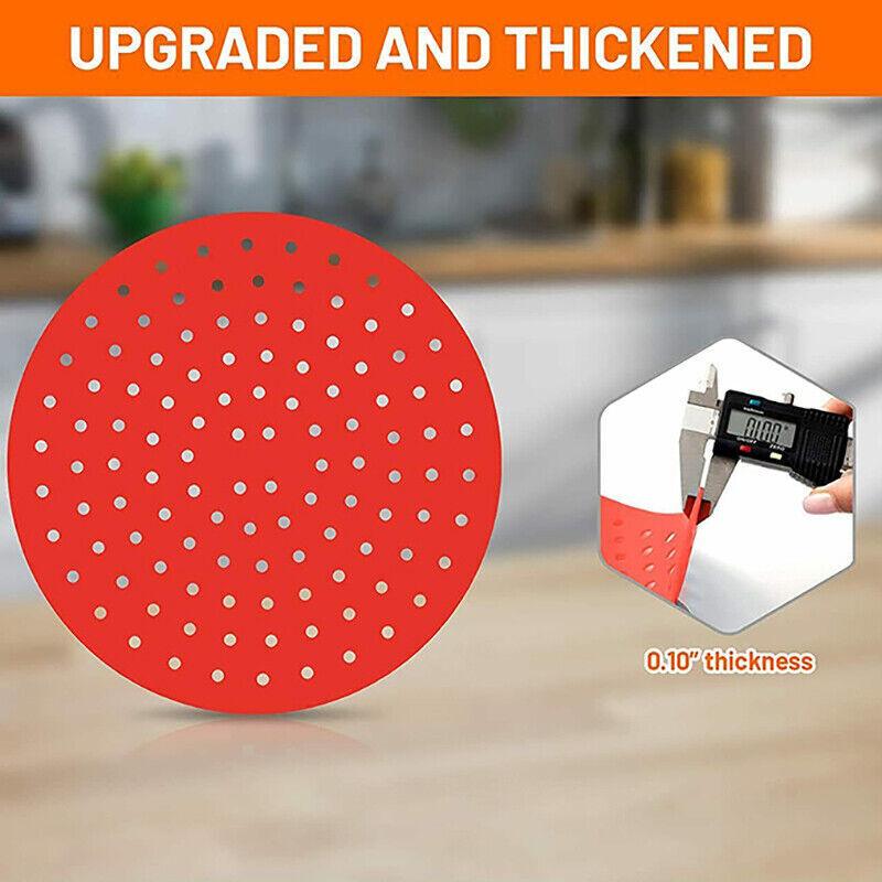 Reusable Non-Stick Silicone Air Fryer Liner Round Mat