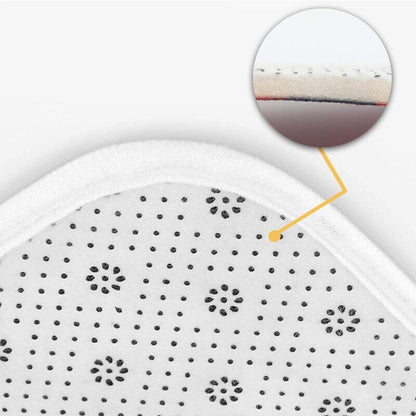 3 Piece Washable Anti-Slip Bathroom Mat Set with Toilet Cover