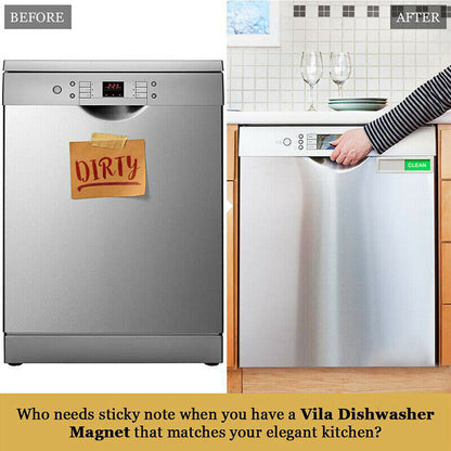 Clean Dirty Dishwasher Magnet Sign Non-Scratch Acrylic