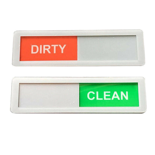Clean Dirty Dishwasher Magnet Sign Non-Scratch Acrylic