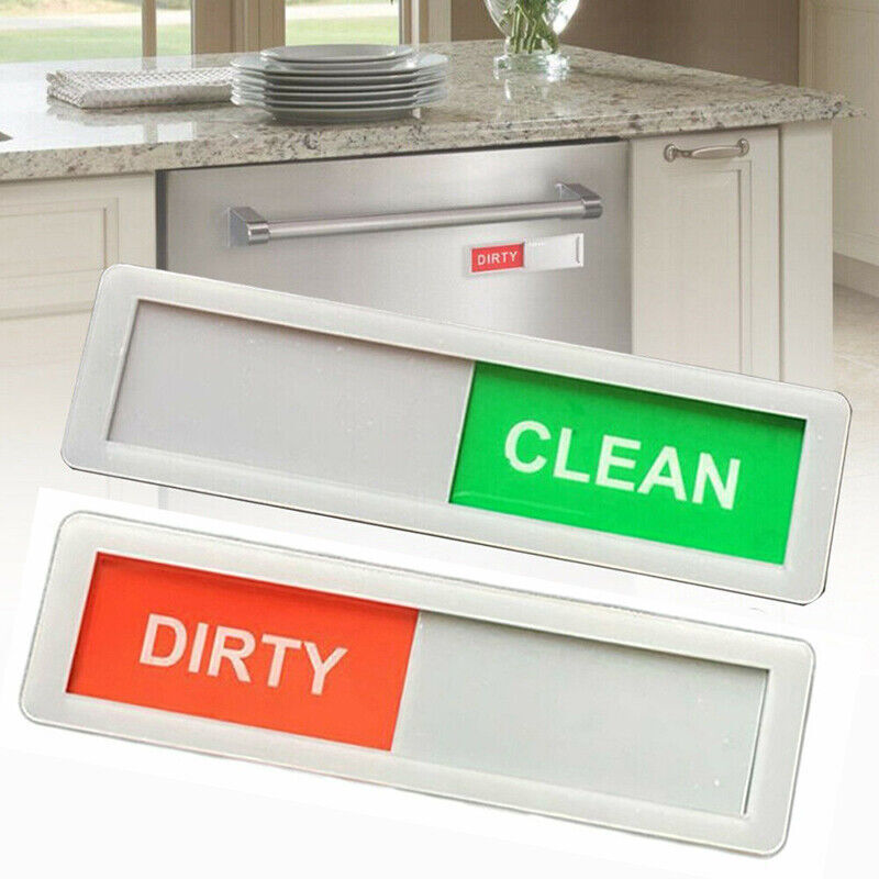 Clean Dirty Dishwasher Magnet Sign Non-Scratch Acrylic