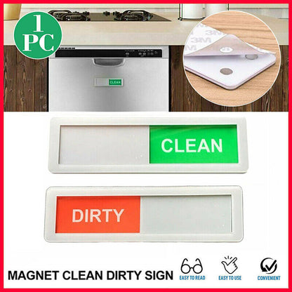Clean Dirty Dishwasher Magnet Sign Non-Scratch Acrylic