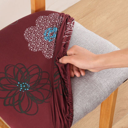 Stretch Dining Chair Seat Covers Removable Seat Cushion Slipcovers Protector AU