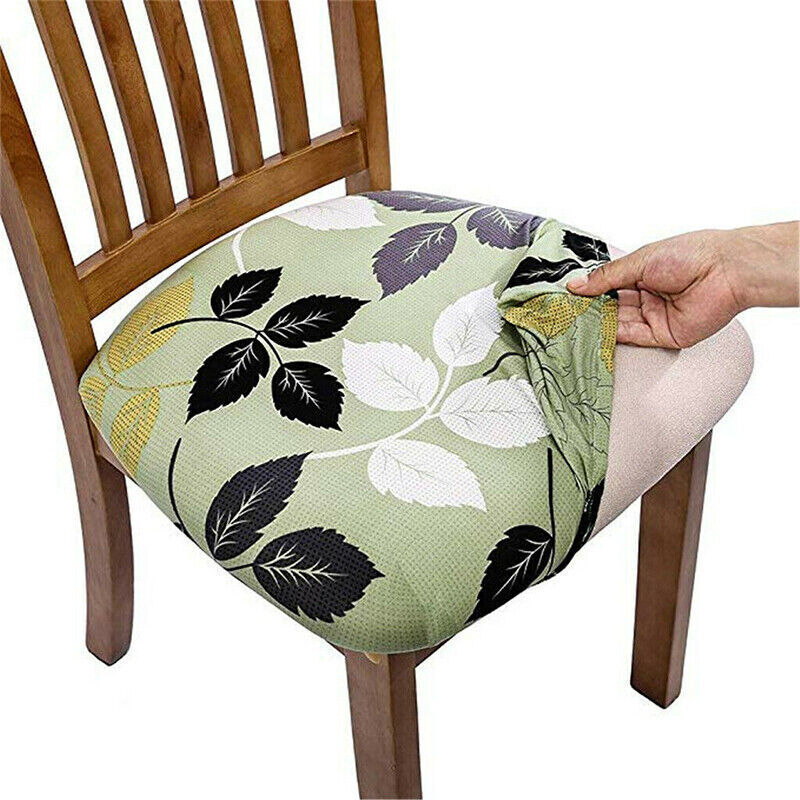 Stretch Dining Chair Seat Covers Removable Seat Cushion Slipcovers Protector AU