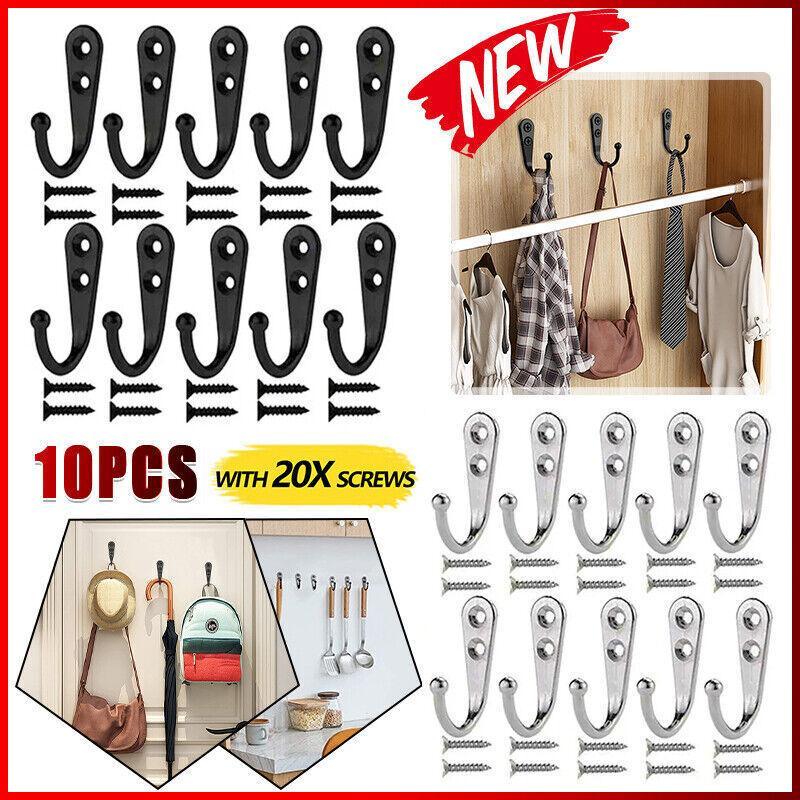 10 Stainless Steel Wall Hooks for Guest Rooms – Product View 2