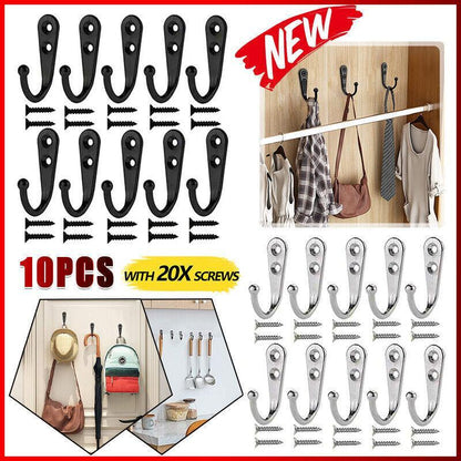 10 Stainless Steel Wall Hooks for Guest Rooms – Product View 2
