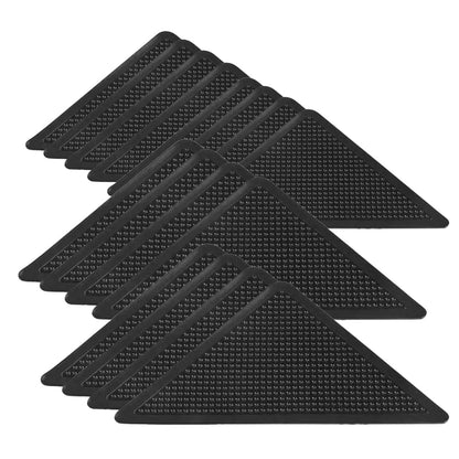 4, 8, or 16 Pcs Triangular Carpet Anti Slip Fixing Stickers