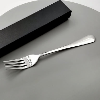 I Forking Love You Engraved Stainless Steel Fork with Gift Box