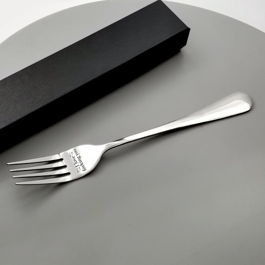 I Forking Love You Engraved Stainless Steel Fork with Gift Box