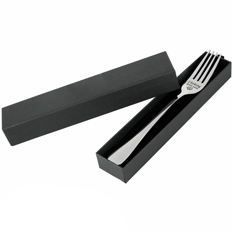 I Forking Love You Engraved Stainless Steel Fork with Gift Box