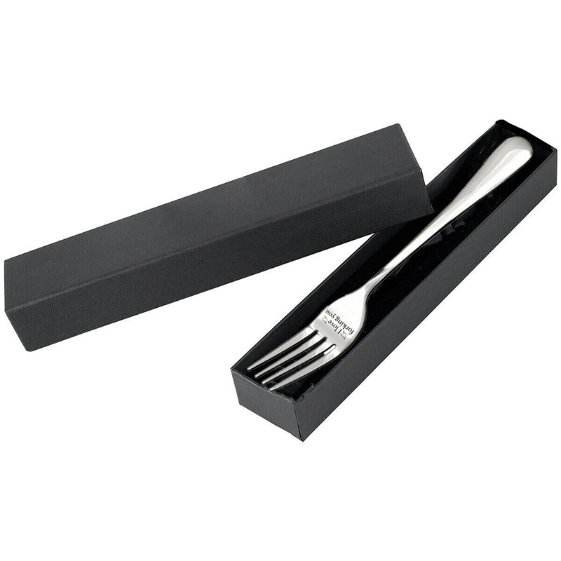I Forking Love You Engraved Stainless Steel Fork with Gift Box