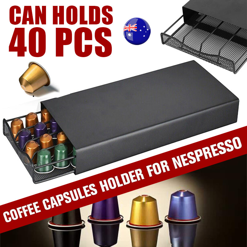 Coffee Capsule Organizer Drawer Storage for 40 Capsules K Cup Holder for Coffee