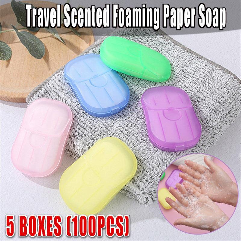 100 Pcs Disposable Soap Sheets in Travel Case – Product View 2