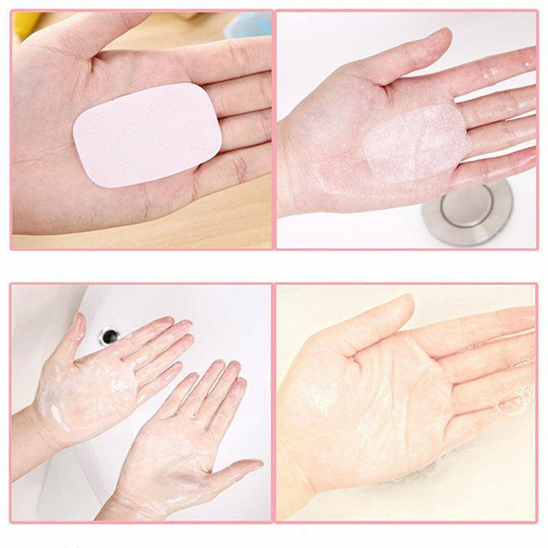 100 Pcs Disposable Soap Sheets in Travel Case – Product View 6