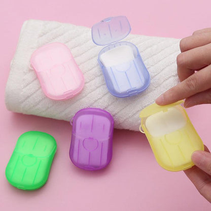 100 Pcs Disposable Soap Sheets in Travel Case – Product View 8