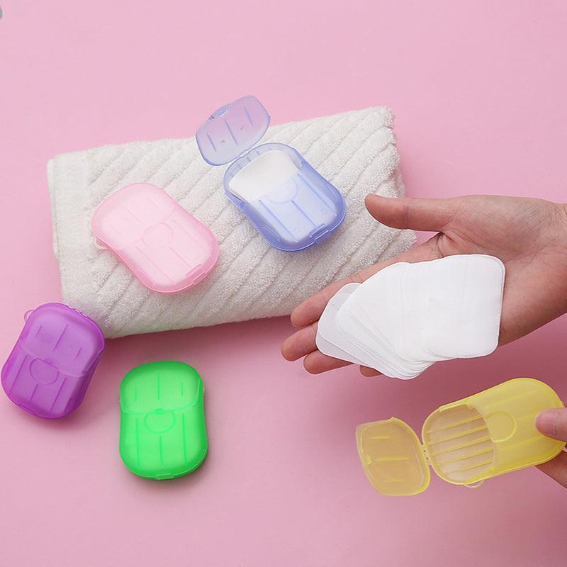100 Pcs Disposable Soap Sheets in Travel Case – Product View 11