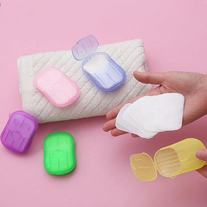 100 Pcs Disposable Soap Sheets in Travel Case – Product View 11