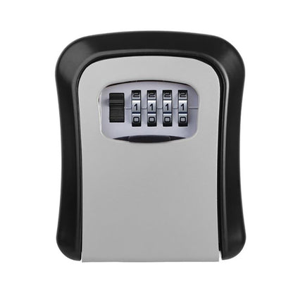 Wall Mounted 4 Digit Combination Lock Key Storage Box Steel