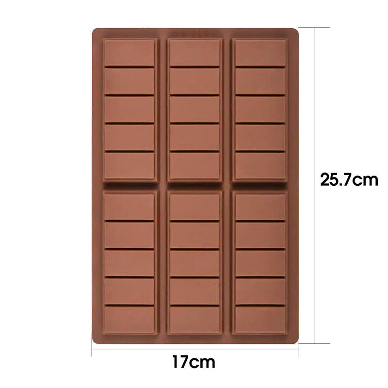 Chocolate Mould Bar Break Apart Block Silicone Cake Bake Mold