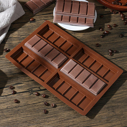 Chocolate Mould Bar Break Apart Block Silicone Cake Bake Mold