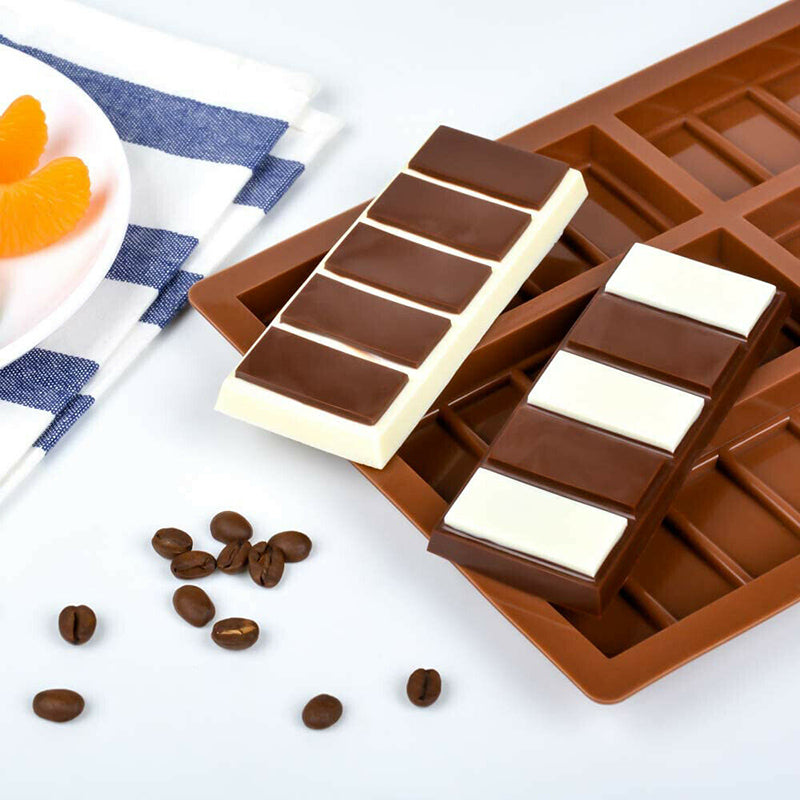 Chocolate Mould Bar Break Apart Block Silicone Cake Bake Mold