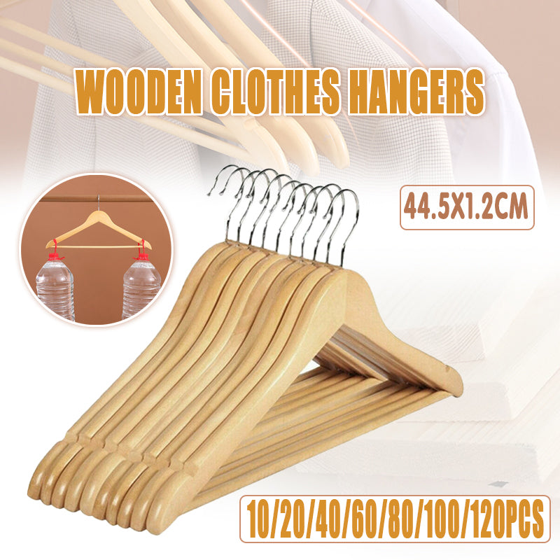 Bulk Wooden Clothes Hangers Coat Pant Suit Wardrobe Rack