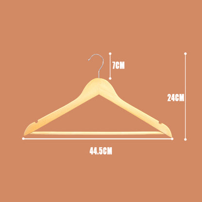 Bulk Wooden Clothes Hangers Coat Pant Suit Wardrobe Rack