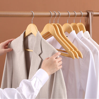 Bulk Wooden Clothes Hangers Coat Pant Suit Wardrobe Rack