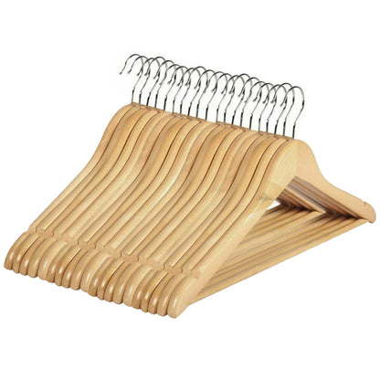 Bulk Wooden Clothes Hangers Coat Pant Suit Wardrobe Rack