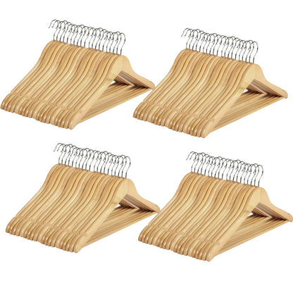 Bulk Wooden Clothes Hangers Coat Pant Suit Wardrobe Rack