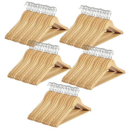 Bulk Wooden Clothes Hangers Coat Pant Suit Wardrobe Rack