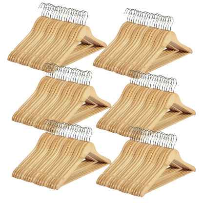 Bulk Wooden Clothes Hangers Coat Pant Suit Wardrobe Rack