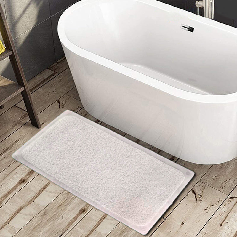 Bathroom Anti Slip Mat White Floor Rug Carpet Soft Water Absorbent Washable AU