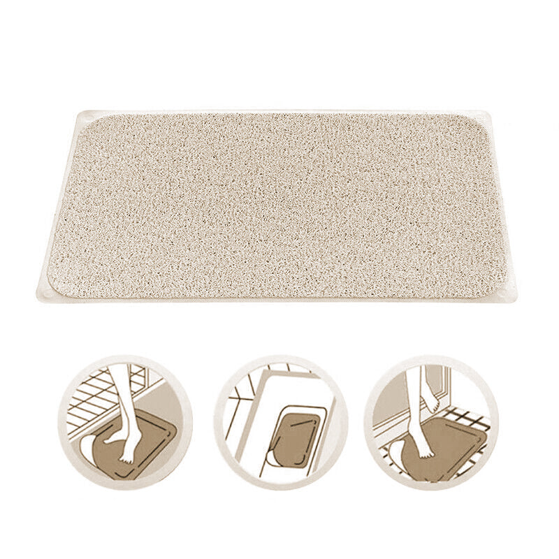 Bathroom Anti Slip Mat White Floor Rug Carpet Soft Water Absorbent Washable AU