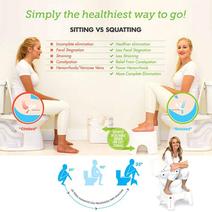 1X Sit and Squat Squatty Potty Stool ECO NON-SLIP Toilet Stools Healthy AU Stock
