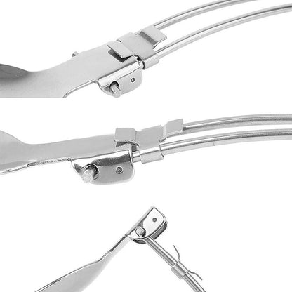 3pcs Stainless Steel Foldable Cutlery Set Knife Spoon Fork for Camping