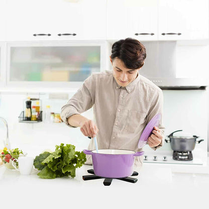 Folding Heat Insulation Pad Placemats Foldable Bowl Cup Pad ABS 2 Pack