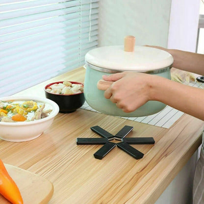 Folding Heat Insulation Pad Placemats Foldable Bowl Cup Pad ABS 2 Pack