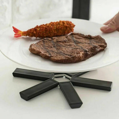 Folding Heat Insulation Pad Placemats Foldable Bowl Cup Pad ABS 2 Pack