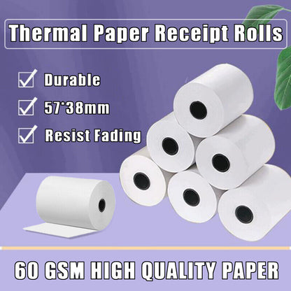 100 Rolls 57x38mm Thermal Paper for EFTPOS Cash Register