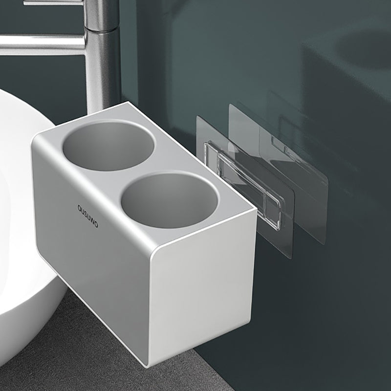 Hair Dryer Holder Storage Rack Curling Shelf Cup Bathroom Organizer Adhesive AU