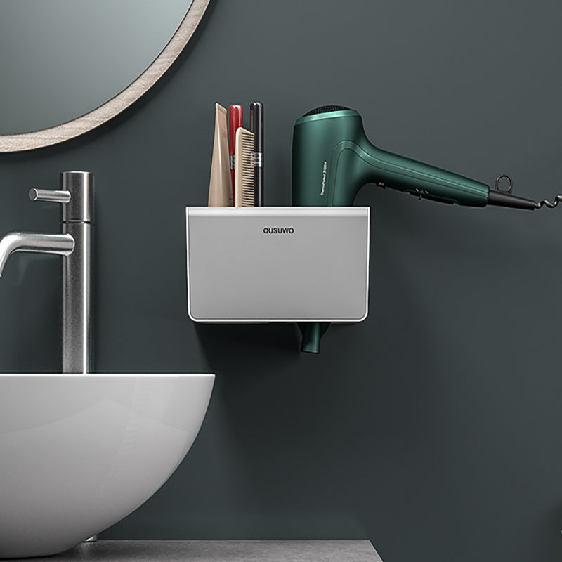 Hair Dryer Holder Storage Rack Curling Shelf Cup Bathroom Organizer Adhesive AU