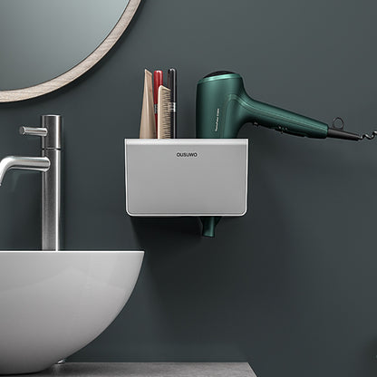 Hair Dryer Holder Storage Rack Curling Shelf Cup Bathroom Organizer Adhesive AU